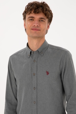 U.s. Polo Assn. Erkek Gri Gömlek Basic 50316721-vr024 Gri