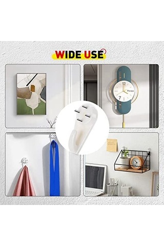 Dancemonkey Hasarlı Duvar Kancaları, Sıva/beton İçin, 40'lı Altın Set, Delme Yok Altın