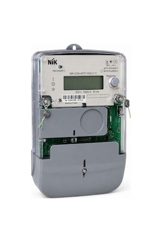Nık2104 Ap2t.1000.c.11 Tek Fazlı 220v Elektrik Sayacı, Çoklu Tarifeli