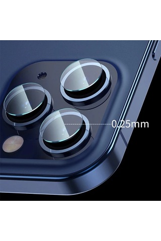 Baseus iPhone Uyumlu 12 Pro 6.1-pro Max 6.7 Tempered Kamera Lens Koruma Camı 2set- 5775