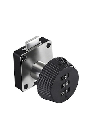 Trendooze Homyl Dolap Kod Kilidi Siyah 41x41mm, Güvenli Posta Kutusu