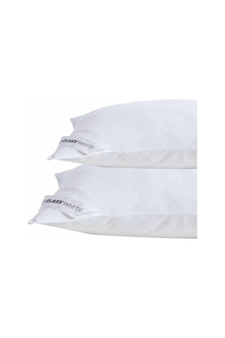 2 Adet Clasy %100 Pamuk Silikon Dolgulu Yastık Yıkanabilir 1000 Gr Beyaz