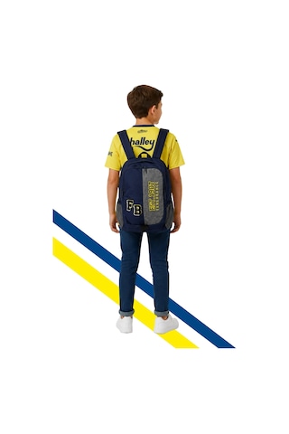 Fenerium Fb Tkm 014 Fenerbahçe Lisanslı Unisex Sarı Lacivert Çubuklu Çocuk Forması Okul Çantası Hediyeli Lacivert - Sarı