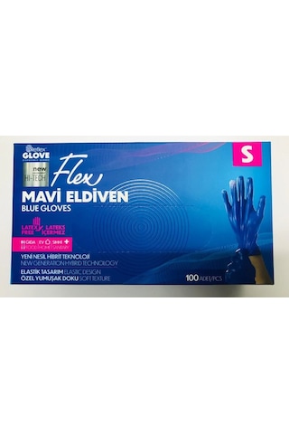 Reflex Flex Mavi Pudrasız Tpe Eldiven 100'lü Reflex Flex Mavi Pudrasız Tpe Eldiven 100'lü