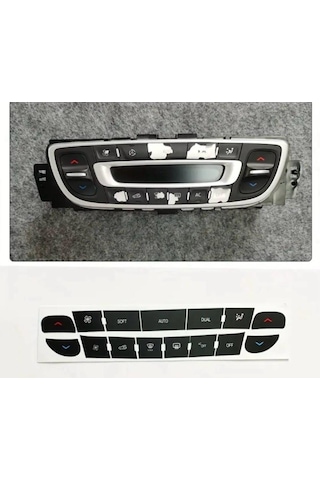 Fluence - Megane 3 - Scenic - Latitude 3 Klima Tuş Tamir Sticker Seti 1 Adet