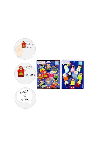 2 Set 20 Parça Tox Masal Kahramanları ve Aile Bireyleri Parmak