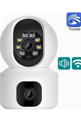 Yoosee Wıfı Kamera Çift Lens Çift Ekran Otomatik İzleme İki Yönlü