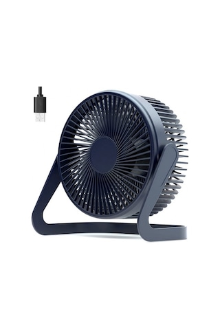 Mini Fan, Usb Fanı 5 Inç Mini Usb Masa Masa Fanı Kişisel Taşınabilir Masaüstü Soğutma Fanı Usb Pc Netbook İle Güçlendirilir 5749 Mavi
