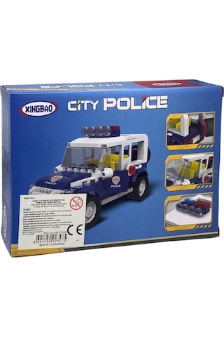 Oyuncak Şehir Polisi Jeepi Yapım Seti 185 Parça Eğitici Ve Detaylı Blok İnşa Oyuncağı