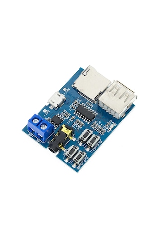 TFU MP3 Wav Ses Müzik Çalma Kartı 3W Amfi Micro SD Usb Flash Okuyucu 3.5mm Ses Soketi