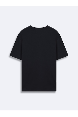 LTB Los Angeles Baskılı Relaxed Lacivert T-shırt