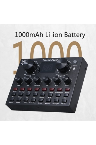 Hfambition V8plus Dışarıdaki Ses Kartı Seti: 16 Canlı Efekt, 3 Ses Değiştirme, Bt Akompaniman, İki Telefon İle Canlı Yayın, Bilgisayar Uyumlu