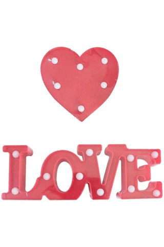 Homyl Led Lover Heart Light Sevgililer Günü Hediyesi Kırmızı Kırmızı