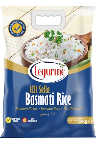 Yayla Bakliyat Legurme Basmati Pirinç 1121 Sella 5 Kg X 2 Adet 10 Kg