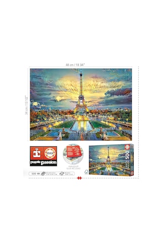 Educa 500 Parça Eyfel Kulesi Puzzle - 19621 - Eiffel Tower