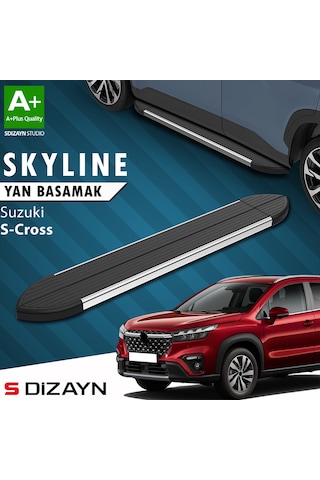 S-dizayn Suzuki Sx4 2 S-cross Skyline Krom Yan Basamak 173 Cm 2014-2021 A+ Kalite
