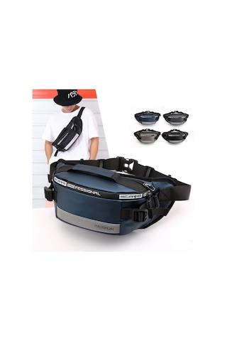 Haoshuai Erkek Bel Ve Göğüs Çantası (Hs-1106) - Lacivert