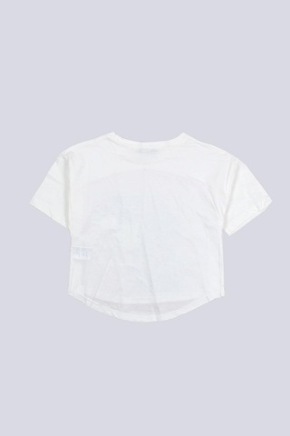 Escabel Kız Çocuk Baskılı Tshirt Beyaz