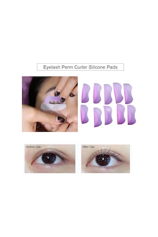 Vkemall 5 Çift Kirpik Perm Makinesi Silikon Ped Seti - Kök Kaldırma Ve Kıvırma İçin Profesyonel