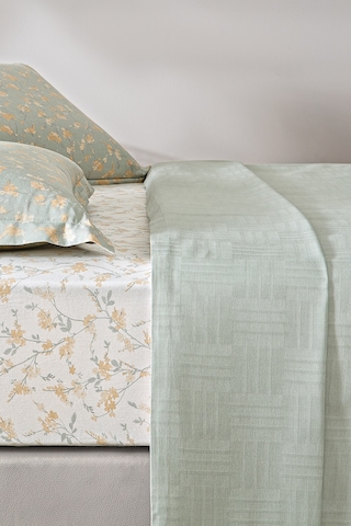 Puffy Elois Tek Kişilik Bambu Pike Takımı - Adaçayı