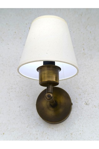 Shimmer Duvar Apliği Eskitme Gold Krem Başlıklı Krem