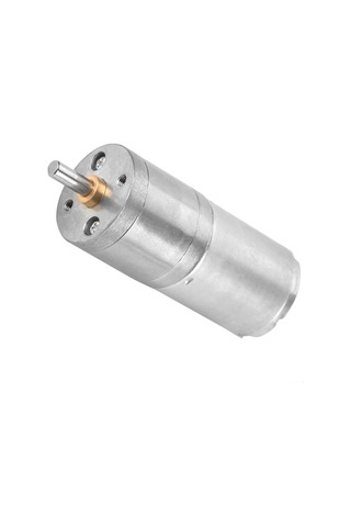Yaozixa 25mm Çaplı 12v Dc Metal Dişli Motor - Yüksek Tork, Düşük Gürültü, 100rpm Ga370 Modeli