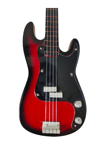 El Yapımı 1/4 Ölçek Minyatür Elektro Bas Gitar Fender Precision R