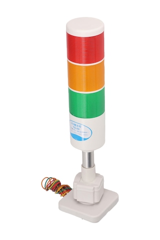 Yaozixa Endüstriyel Led Yığın Sinyal Tüyü, 24v Uyari Işığı, Cnc Ve Otomasyon Üretim Satırları İçin, Alüminyum Gövde, Abs Abajur