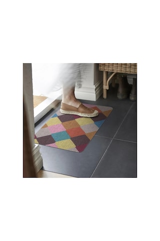 Ikea Torgplats Kapı Önü Paspası 40 X 60 Cm Sarı - Pembe - Açık Lacivert - Turuncu - Gri Çok Renkli