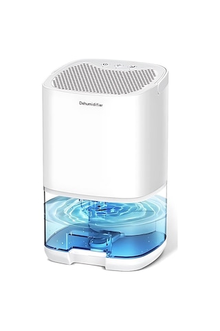 Coofbe Led Işıklı Otomatik Banyo Mutfak Oda Dolap 1000ml Nem Alma Cihazı Mantar Rutubet Nem Önleyici Beyaz