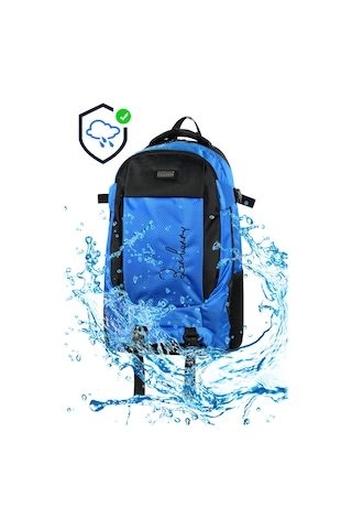 Galb Leather Outdoor Su Gecirmez Ortopedik Cift Suluklu Sirt Cantasi Yuruyus Seyahat Dagci Kamp Trekking Sırt-416 mavi