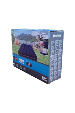 Bestway Pavillo 67287 Çift Kişilik Şişme Yatak Pompa 191x137x22 Mavi