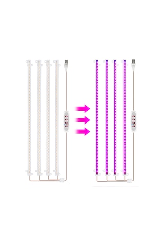 Led Bitki Büyümek Işık Şeritleri 8 W 84 + 84 Led 22.7 Lm Kırmızı Mavi Işık