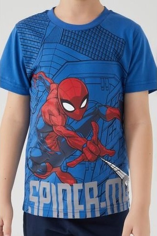 Spiderman Spıder-Man Erkek Çocuk Kapri Takım-Cobalt Mavi