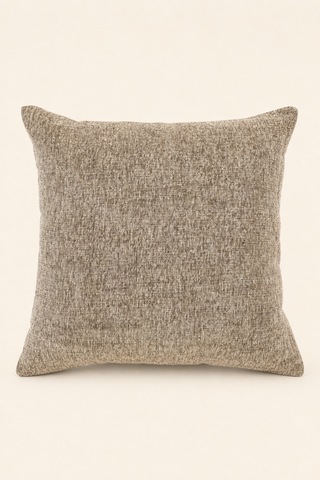 Vizon Bej Dokulu Kırlent Kılıfı 43x43 Cm Dekoratif Yastık Kılıfı