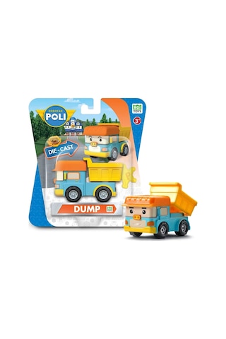 Robocar Poli Metal Araç Karakter Figürler - Dump 83164 Standart