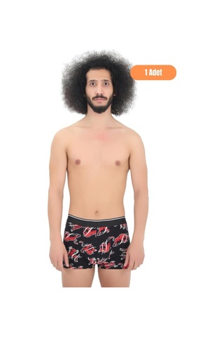 Andredimoda Erkek Pamuklu Likralı Boxer 5'li Premium Paket Çeyizlik Özel Dizayn Desenli Desenli