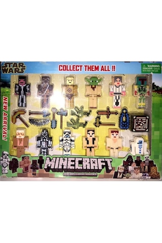 Minecraft 23 Parça Aksesuarlı Star Wars Serisi Oyuncak Minecraft