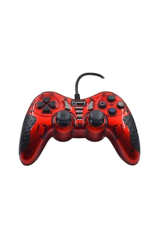 Platoon Usb Bilgisayar Oyun Kolu Gamepad Joystick Kırmızı