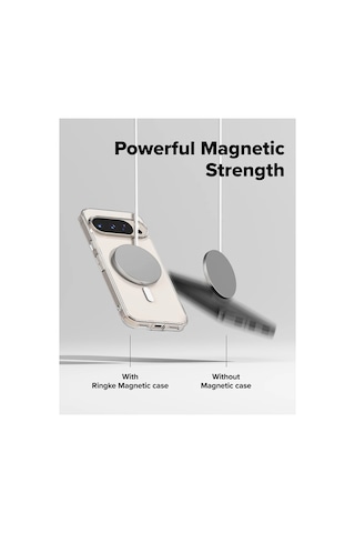 Google Pixel 10 Pro Xl Uyumlu Kılıf Sararmaz Kamera Kısmı Açık Magsafe Mika Sert Parlak Şeffaf Kapak Beyaz