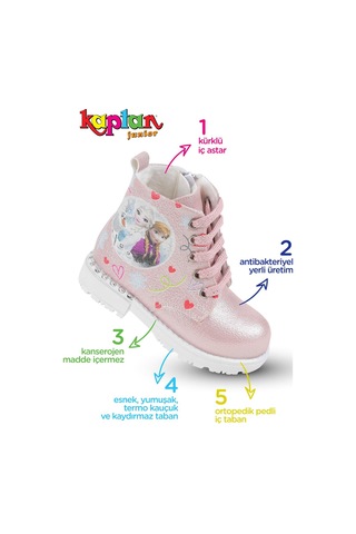 Kaptan Junior Kız Çocuk Botu Ortopedik Içi Kürklü (509542848)