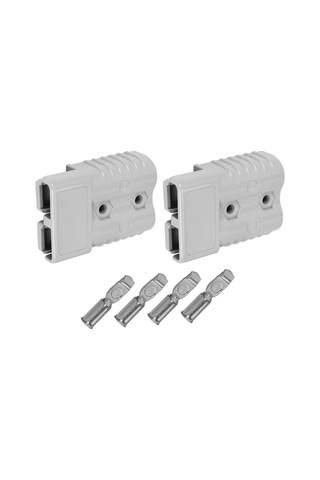 Xurunkeji Adet Hızlı Bağlantı Fişi 175a 600v Akü Hızlı Bağlantı Güç Fişi Vinç Bağlantısı Gri Maksimum 1awg Kablo İçin