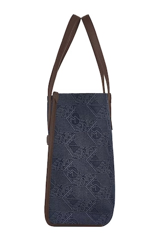 Montblanc 4810 Denim El Çantası 221588 Mavi