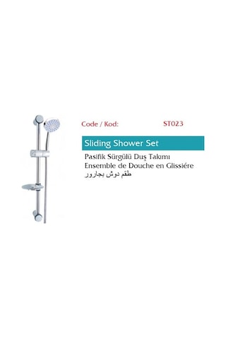Pasifik Sürgülü Duş Set, St023 Renkli