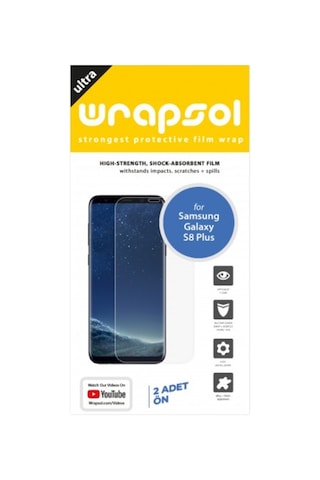 Galaxy S8 Plus Ekran Koruyucu 1+1 Ön Poliüretan Film