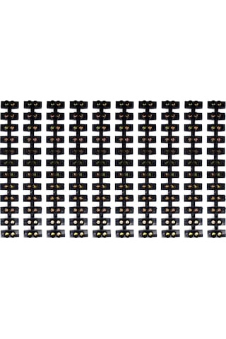 10 Adet No4 Siyah Sıra Klemens Maks. 6mm² Kabloya Kadar