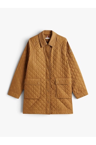 Tommy Hilfiger Padded Nylon Reg Quılted Coat Kadın Kahverengi Parka - Ww0ww46448
