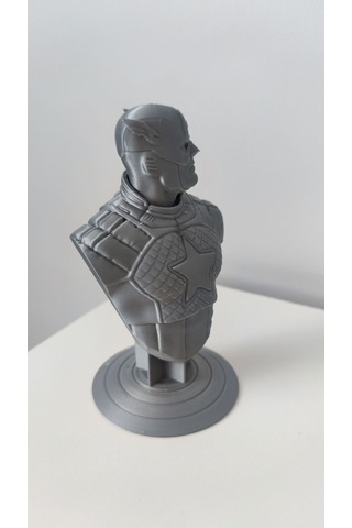 Captain America - Kaptan Amerika Gri Figür / Büst - Biblo 13 Cm