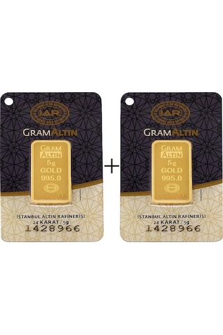 10 Gram 24 Ayar Külçe Altın (5+5) 10 Gram 24 Ayar Külçe Altın (5+5)