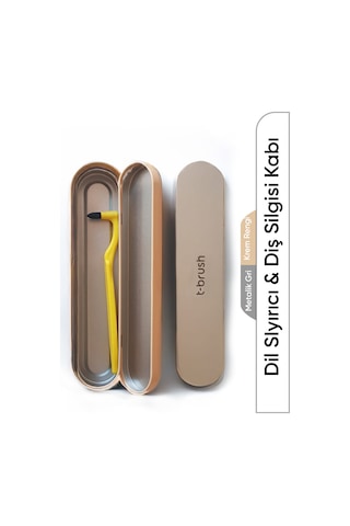 Tbrush Diş Silgisi ve Diş Silgisi Metal Kabı